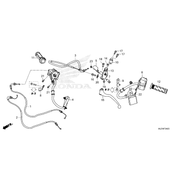 HANDLE LEVER@SWITCH@CABLE