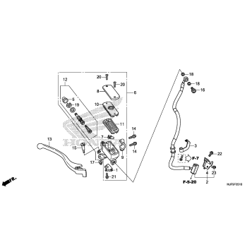 FRONT BRAKE MASTER       CYLINDER (2)