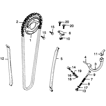 CAM CHAIN + TENSIONER