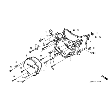 RIGHT CRANKCASE COVER ('02-'04)