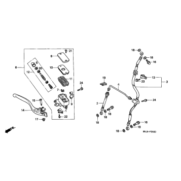 FRONT BRAKE MASTER       CYLINDER