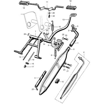 MAIN STAND + MUFFLER
