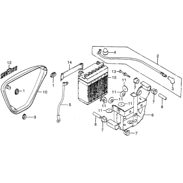 RIGHT SIDE COVER + BATTERY