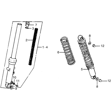 FRONT FORK + REAR SHOCK ABSORBER