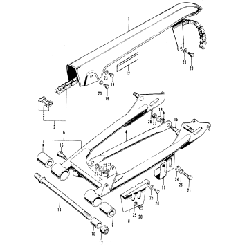 SWINGARM + CHAIN CASE