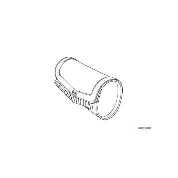 POUCH, FR. LEATHER (FRINGED)