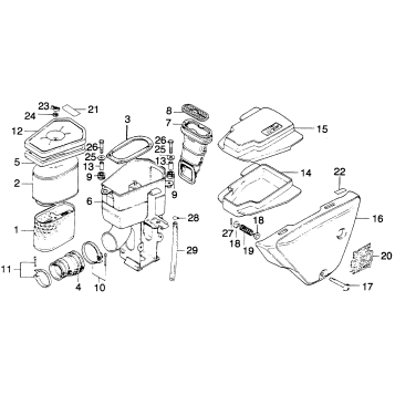 AIR CLEANER + SIDE COVER
