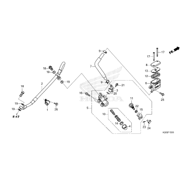 REAR BRAKE MASTER        CYLINDER