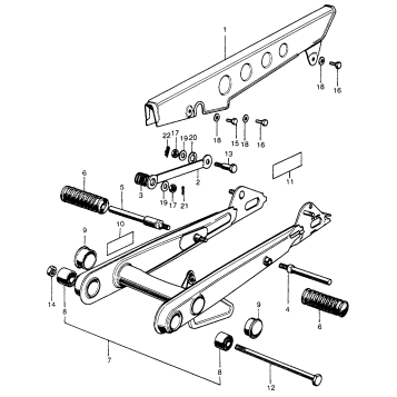 SWINGARM + CHAIN CASE