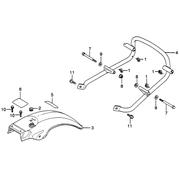 REAR FENDER + BUMPER