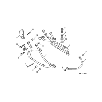 SADDLEBAG MOUNTING       BRACKETS (VT1300CT)