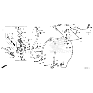 FRONT BRAKE MASTER       CYLINDER