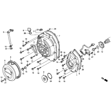 RIGHT CRANKCASE COVER 96-97