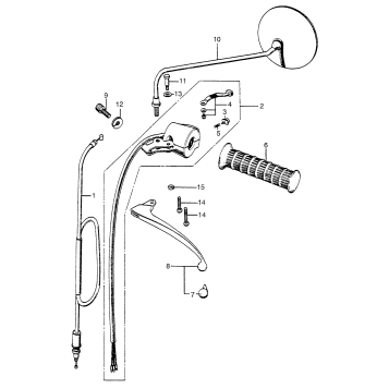 LEFT HANDLE SWITCH + CABLE