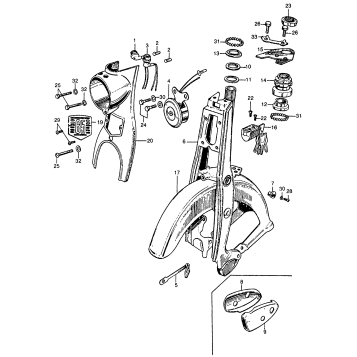 FRONT FORK + FRONT FENDER