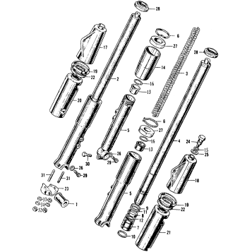 CB160 FRONT FORK