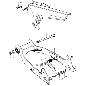 SWINGARM + CHAIN CASE