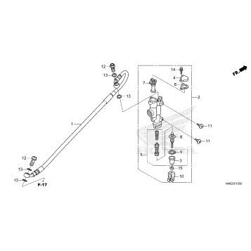REAR BRAKE MASTER        CYLINDER