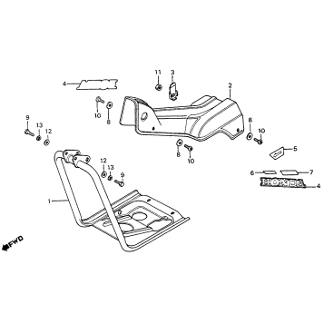 MAIN PIPE COVER + CRANKCASEPROTECTOR