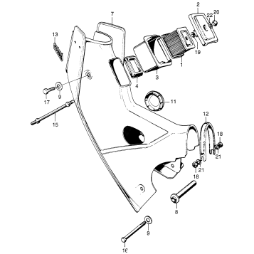 FRONT COVER + AIR CLEANER