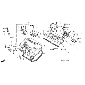 CYLINDER HEAD COVER ('04/'05-AC)