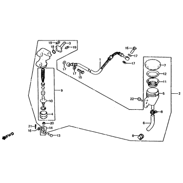 REAR BRAKE MASTER CYLINDER