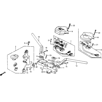 HANDLEBAR + TOP BRIDGE
