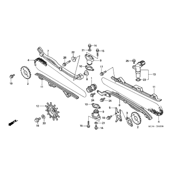 CAM CHAIN + TENSIONER