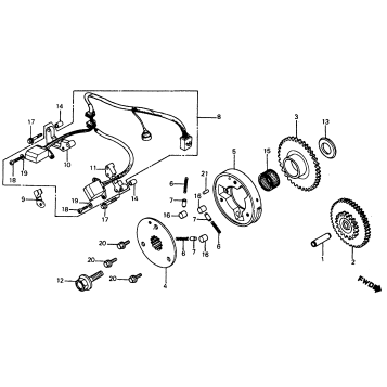PULSE GENERATOR + STARTER CLUTCH