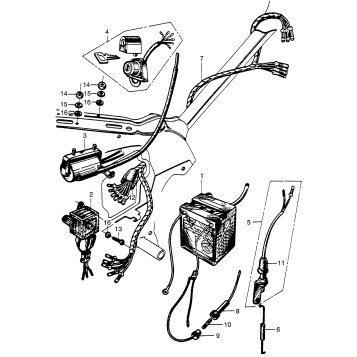 WIRE HARNESS + BATTERY
