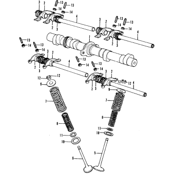 CAMSHAFT + VALVE