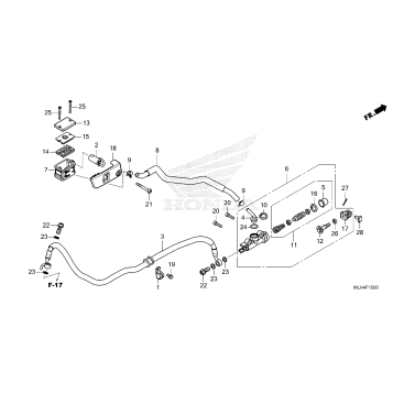 REAR BRAKE MASTER        CYLINDER (1)