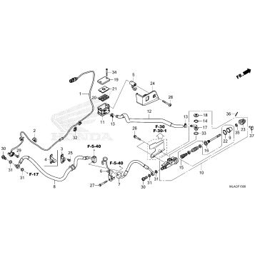 REAR BRAKE MASTER        CYLINDER