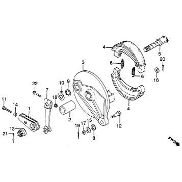 REAR BRAKE + REAR BRAKE PANEL
