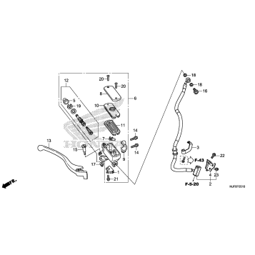 FRONT BRAKE MASTER       CYLINDER (2)