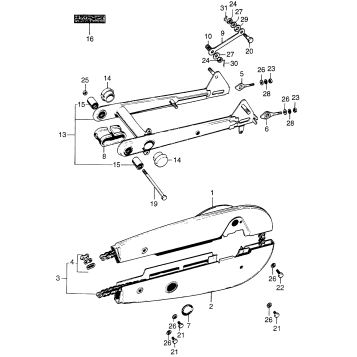 SWINGARM + CHAIN CASE