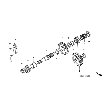KICK STARTER SPINDLE
