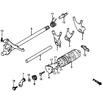 GEARSHIFT DRUM 80-82