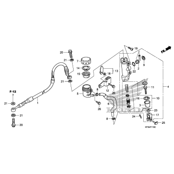 REAR BRAKE MASTER CYLINDER