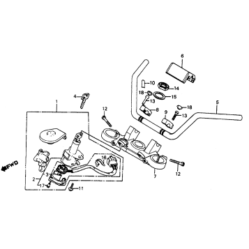 HANDLEBAR + TOP BRIDGE