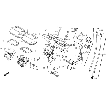 SPEEDOMETER + TACHOMETER + KEY SET