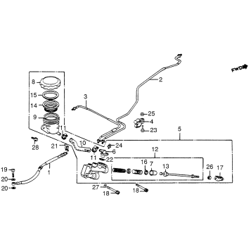 1200I/A RR BRAKE MASTER CYL. 84-85