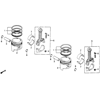 PISTON + CONNECTING ROD