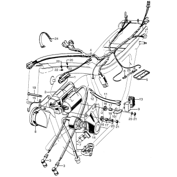 WIRE HARNESS + IGNITION COIL + SWITCH
