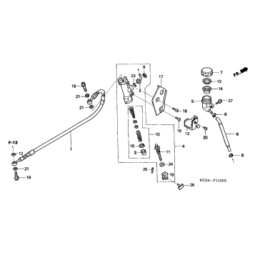 REAR BRAKE MASTER CYLINDER