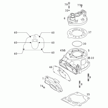 CYLINDER, CYLINDER HEAD