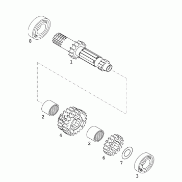 TRANSMISSION I - MAIN SHAFT