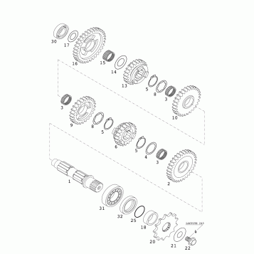 TRANSMISSION II - COUNTERSHAFT