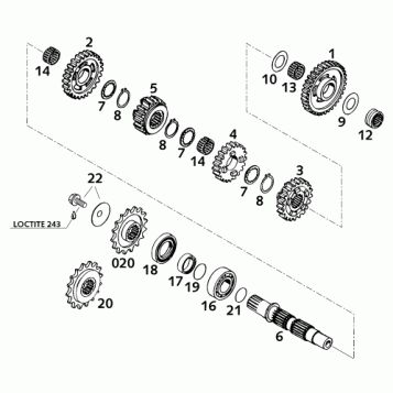 TRANSMISSION II - COUNTERSHAFT