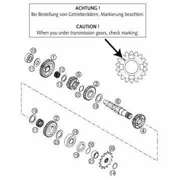 TRANSMISSION II - COUNTERSHAFT